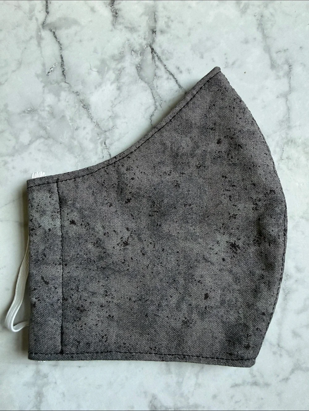 Gray Speckled Adult Face Mask